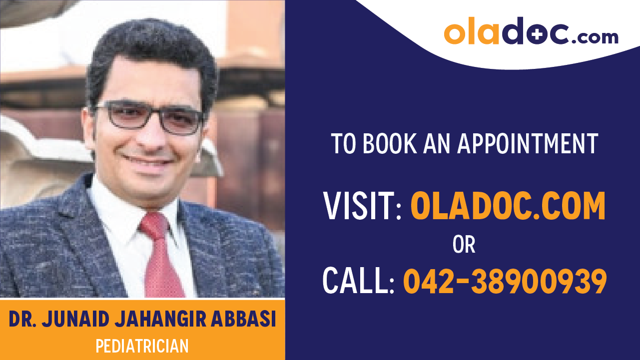Book appointment with Dr. Junaid Jahangir-best pediatrician in Islamabad